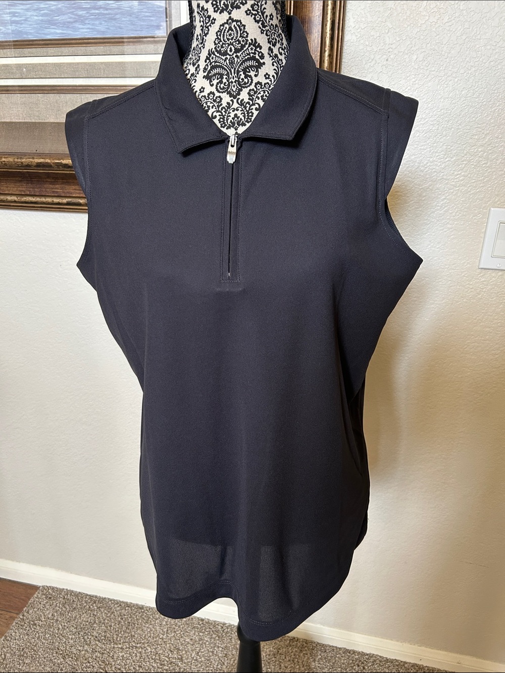 nvo Sleeveless Zip Polo Top - Bundle of 4 colors.